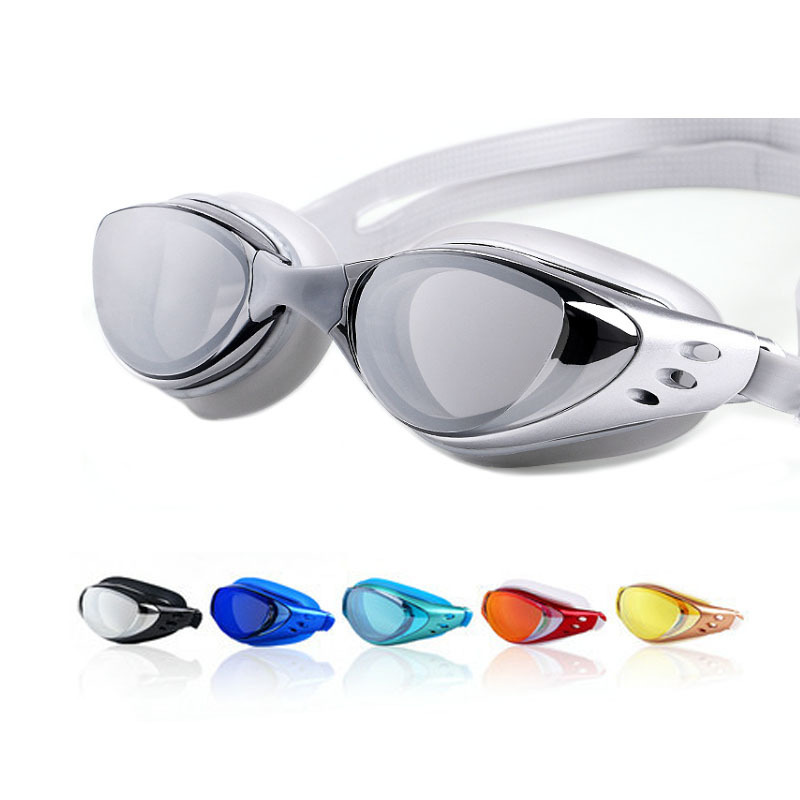 Swimming Goggles Anti Fog - Electroplating Myopia -1～-10 Swimming Glasses Black