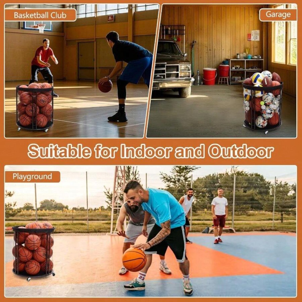 Heavy Duty Ball Storage Bin Ca - огляд і ціна Sports Equipment Organizer Rack
