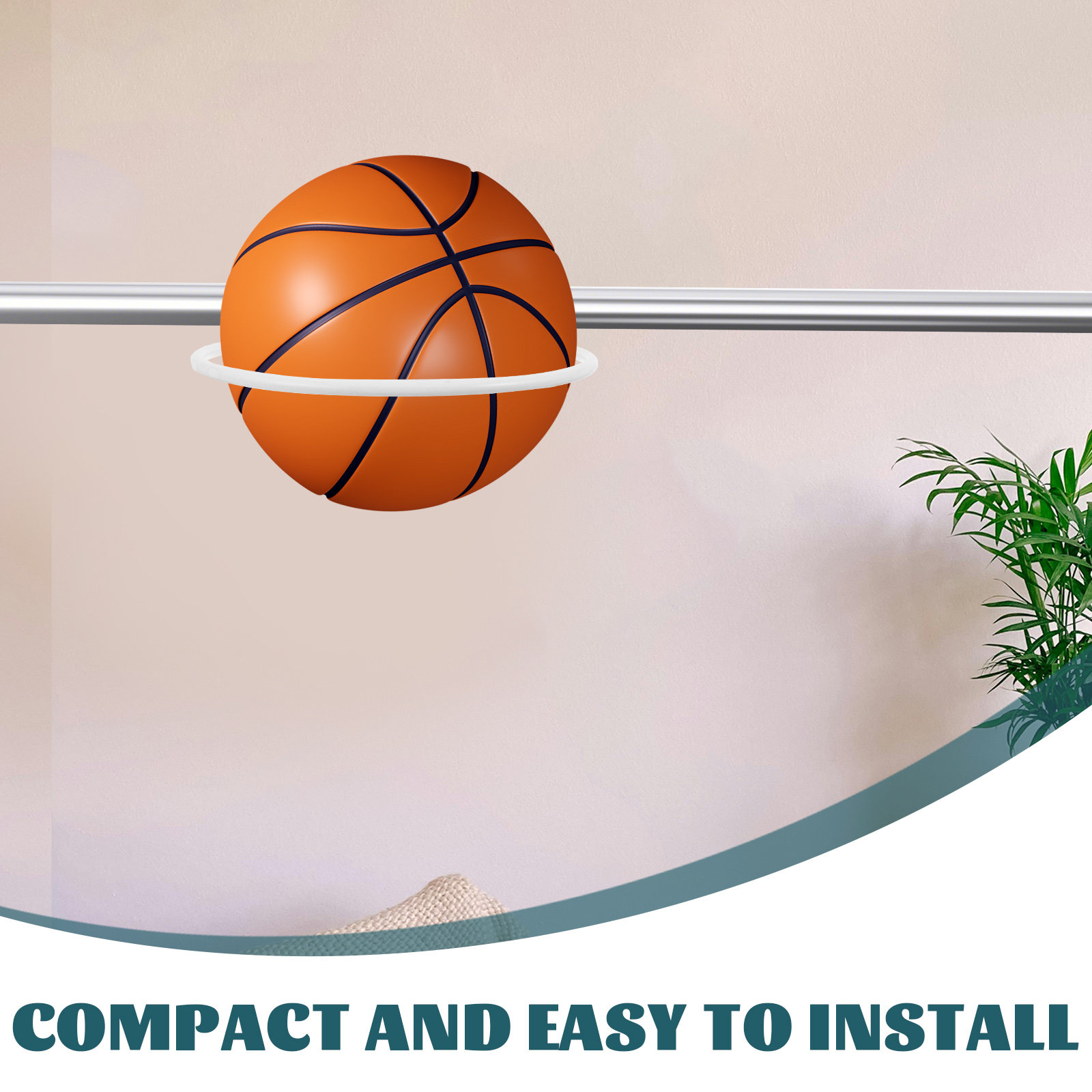 5Pcs Wall Mounted Sports Equip - огляд і ціна Sports Equipment Organizer Rack