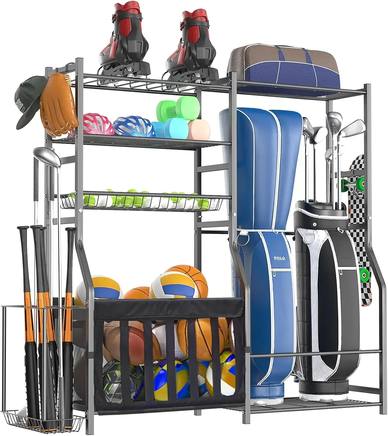 Heavy Duty Garage Sports Equip - огляд і ціна Sports Equipment Organizer Rack
